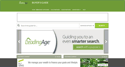Desktop Screenshot of leadingagebuyersguide.com